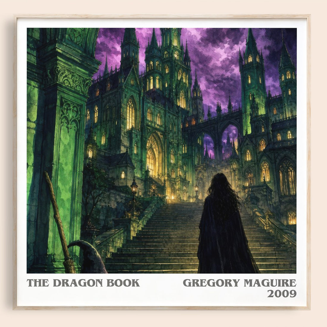 The Dragon Book literary book poster by Gregory Maguire – framed literary art print