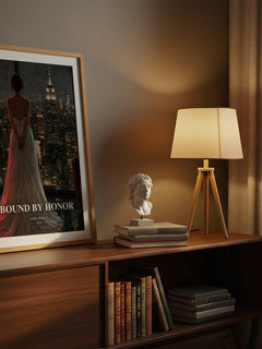 Bound by Honor watercolour print on bookshelf – Cora Reilly fan gift
