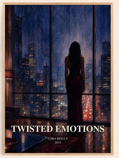 Twisted Emotions watercolour book poster by Cora Reilly – framed literary art print
