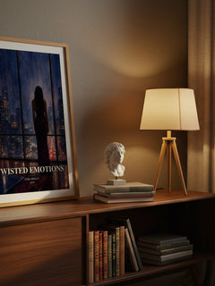 Twisted Emotions watercolour print on bookshelf – Cora Reilly fan gift