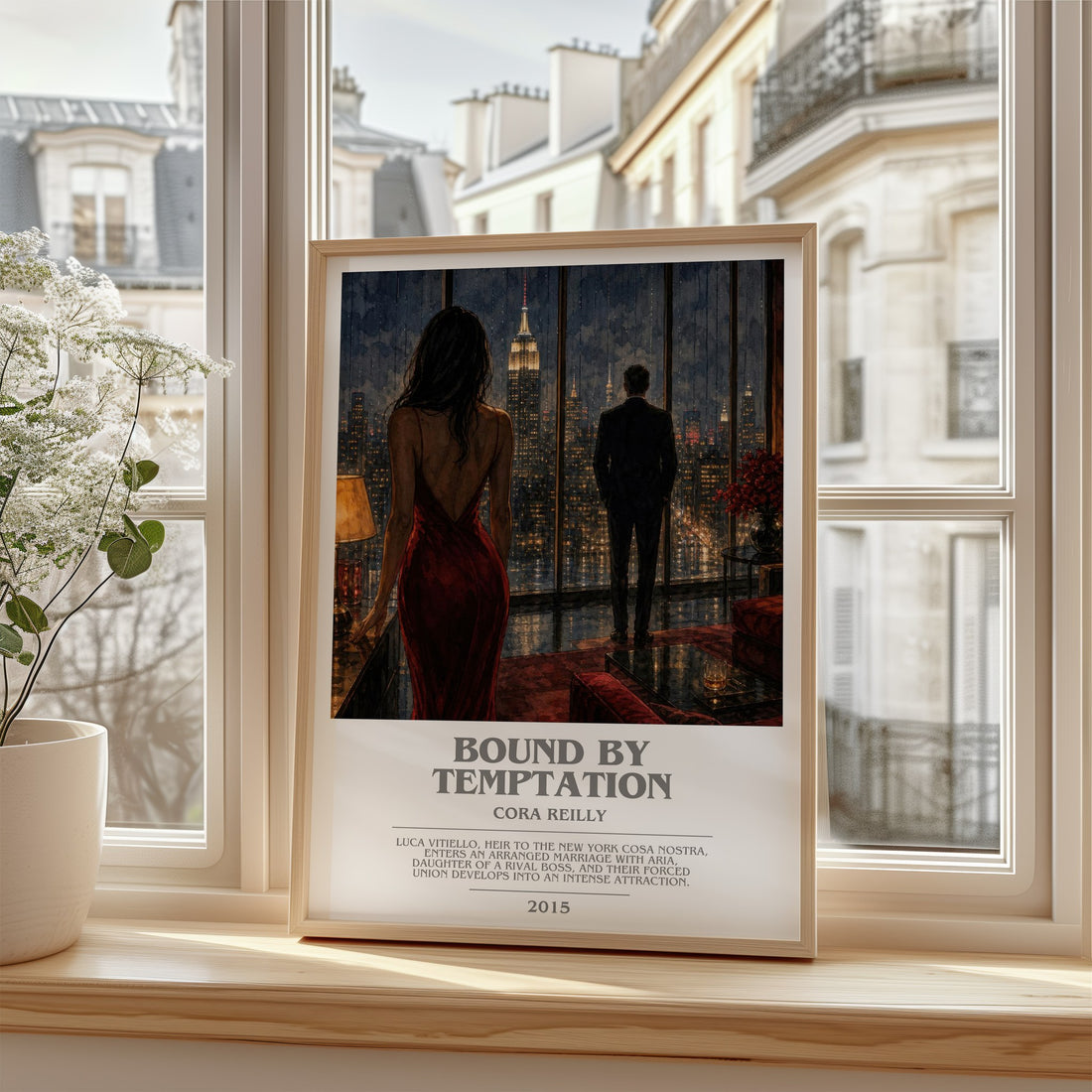 Bound by temptation bookish poster colour and style options – Cora Reilly book art