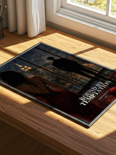 Bound by temptation watercolour book poster framed on wall – romance wall art