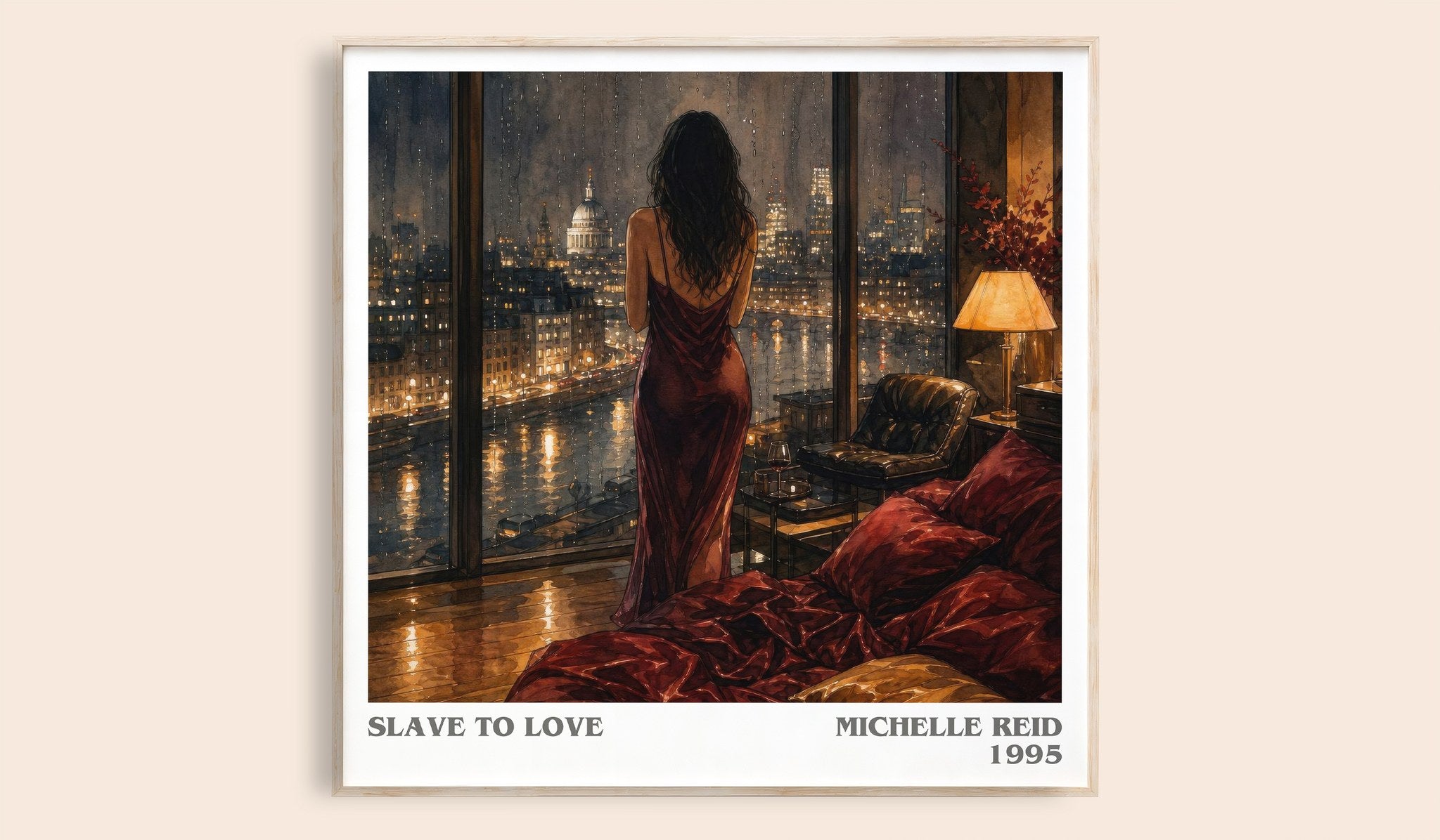 Slave to Love Literary Art Print by Michelle Reid