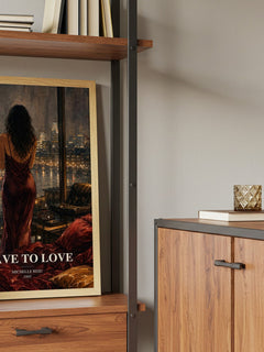 Slave to Love book watercolour illustration paper finish options – matte satin gloss