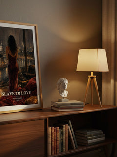 Slave to Love watercolour print on bookshelf – Michelle Reid fan gift