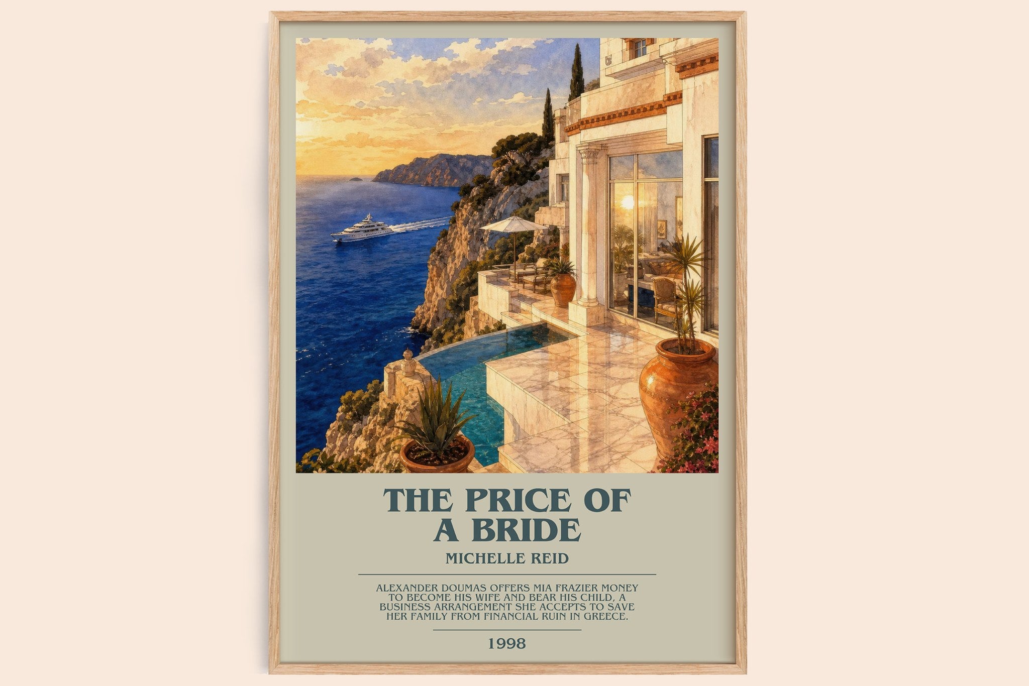 The Price of a Bride Bookish Wall Art by Michelle Reid