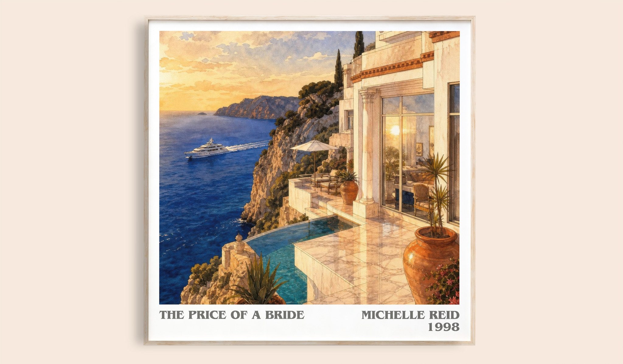 The Price of a Bride Literary Art Print by Michelle Reid