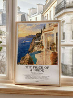 The Price of a Bride bookish poster colour and style options – Michelle Reid book art