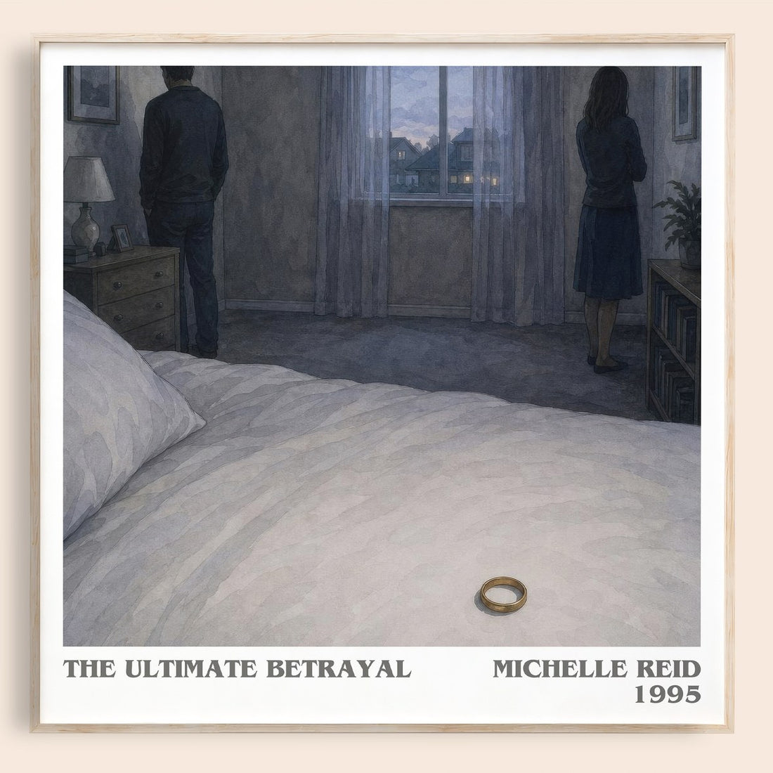 The Ultimate Betrayal literary book poster by Michelle Reid – framed literary art print