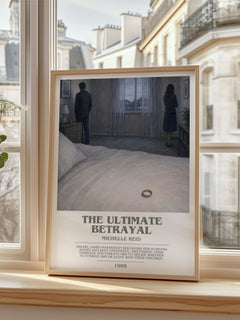 The Ultimate Betrayal bookish poster colour and style options – Michelle Reid book art