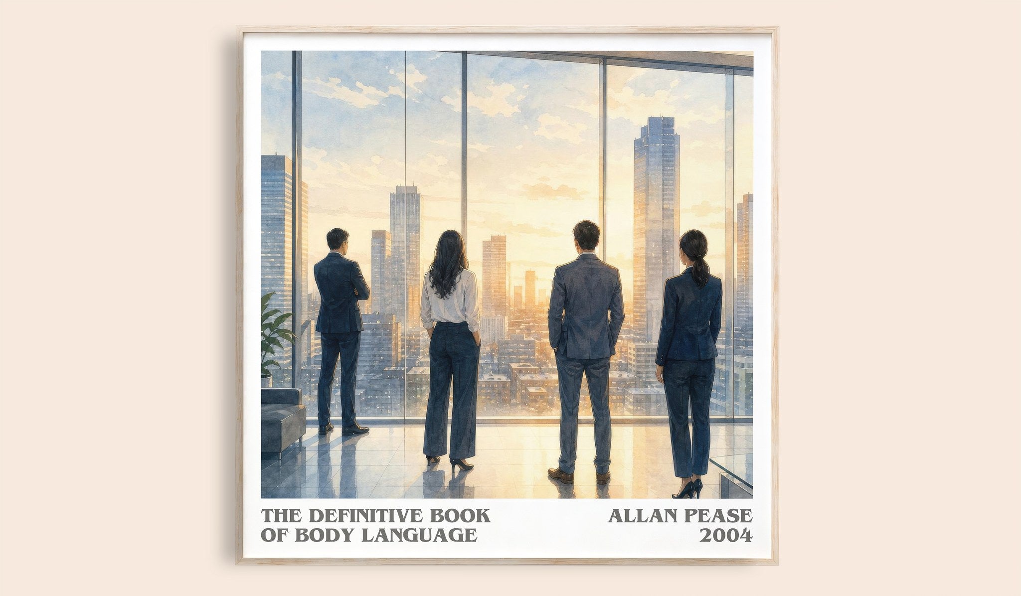 The Definitive Book of Body Language Literary Art Print by Allan Pease
