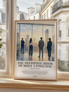 The Definitive Book of Body Language bookish poster colour and style options – Allan Pease book art