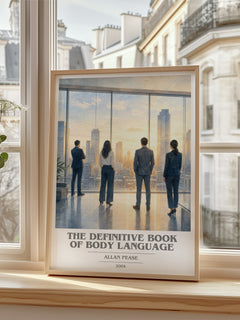 The Definitive Book of Body Language book cover poster colour and style options – Allan Pease book art