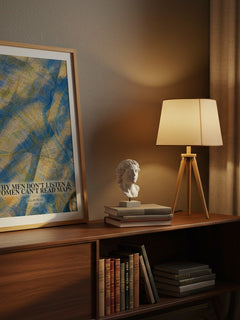 Why men don't listen & women can't read maps watercolour print on bookshelf – Allan Pease fan gift