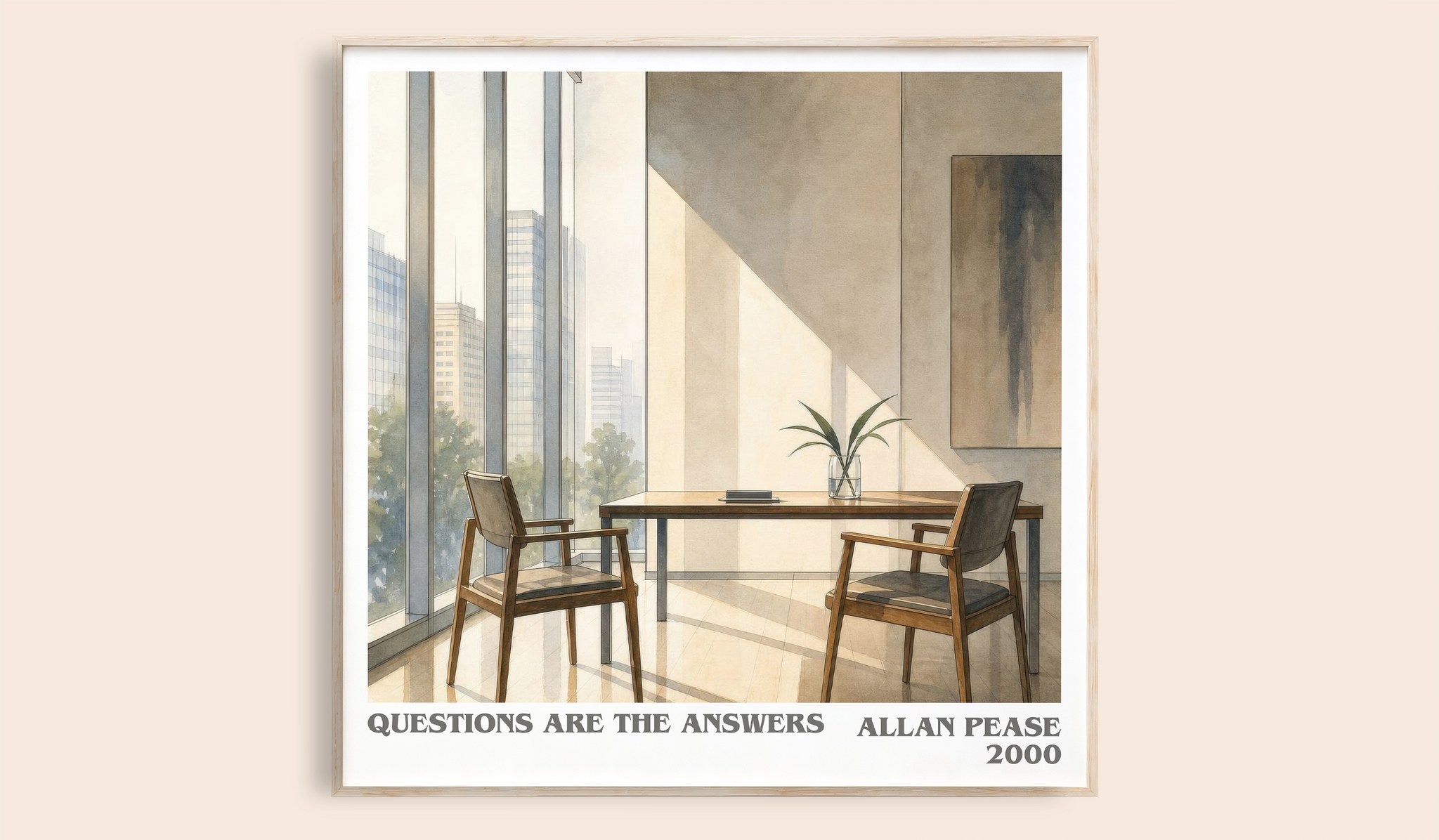 Questions Are the Answers Literary Art Print by Allan Pease