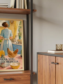 Thank You, Amelia Bedelia book watercolour illustration paper finish options – matte satin gloss