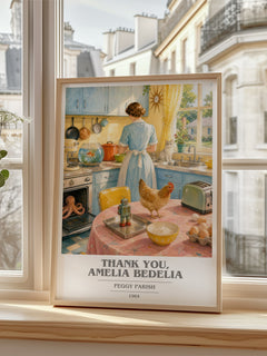 Thank You, Amelia Bedelia book cover poster colour and style options – Peggy Parish book art