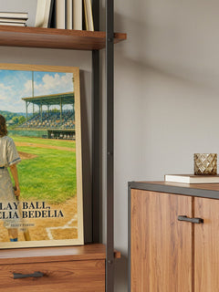 Play Ball, Amelia Bedelia book watercolour illustration paper finish options – matte satin gloss