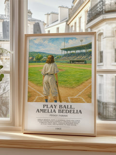 Play Ball, Amelia Bedelia bookish poster colour and style options – Peggy Parish book art