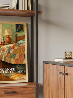 No More Monsters for Me! book watercolour illustration paper finish options – matte satin gloss