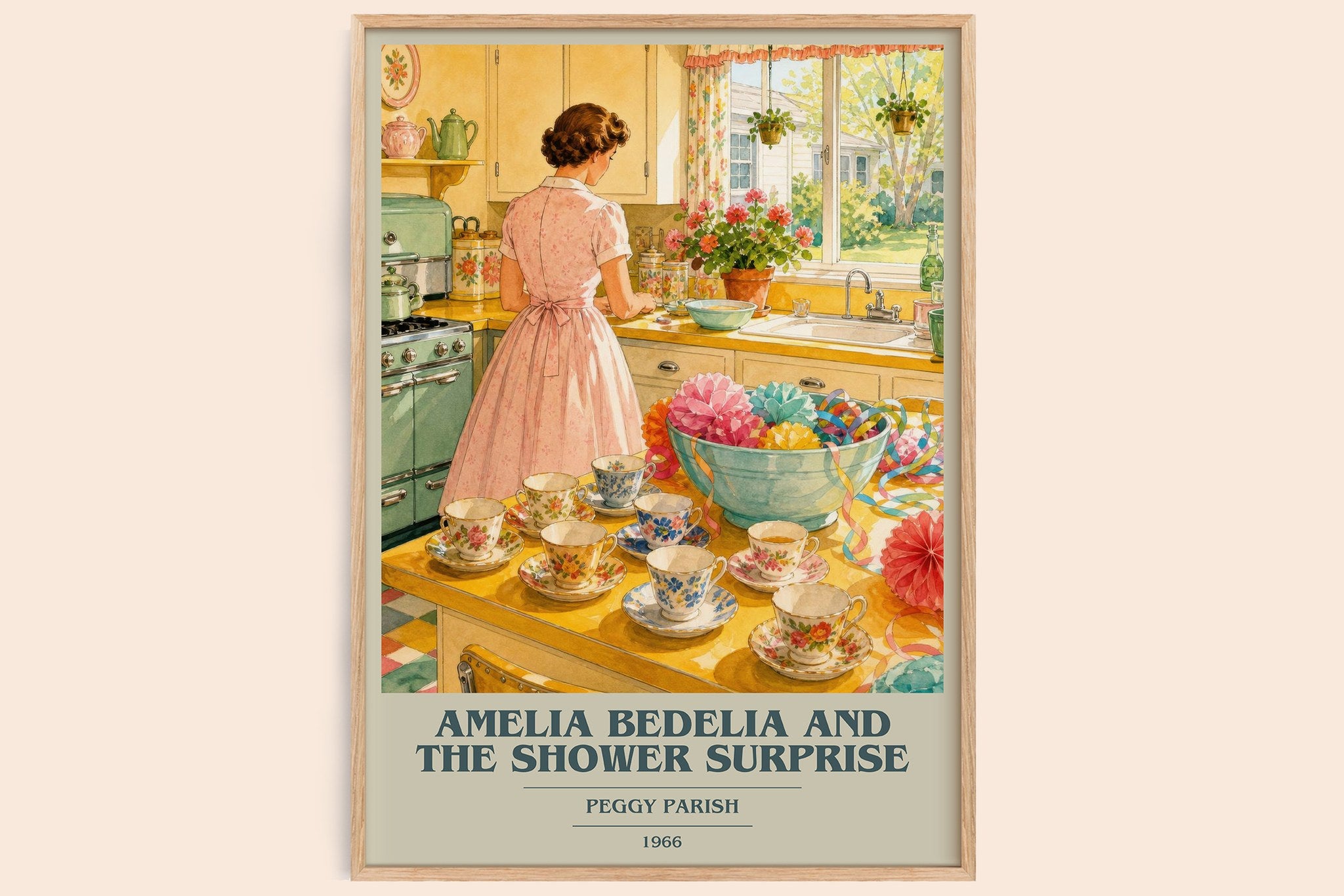 Amelia Bedelia and the Shower Surprise Book Cover Poster by P. Parish