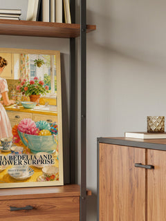 Amelia Bedelia and the Shower Surprise book watercolour illustration paper finish options – matte satin gloss