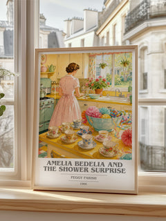 Amelia Bedelia and the Shower Surprise book cover poster colour and style options – Peggy Parish book art