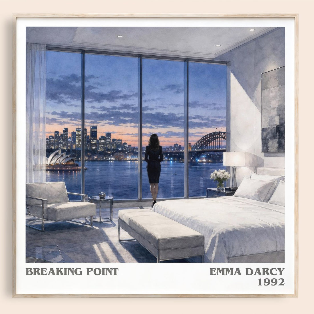 Breaking Point literary book poster by Emma Darcy – framed literary art print