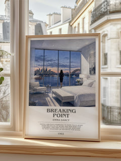Breaking Point bookish poster colour and style options – Emma Darcy book art