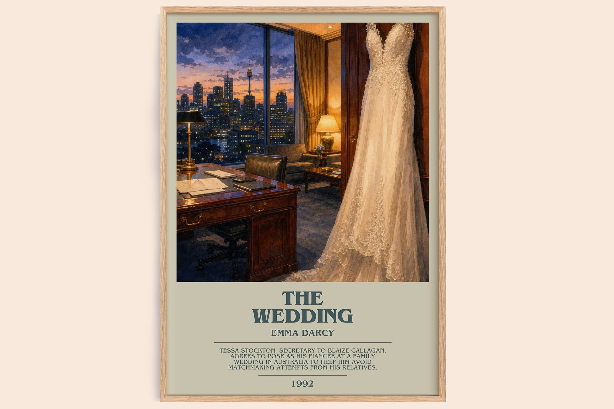 The Wedding Bookish Wall Art by Emma Darcy