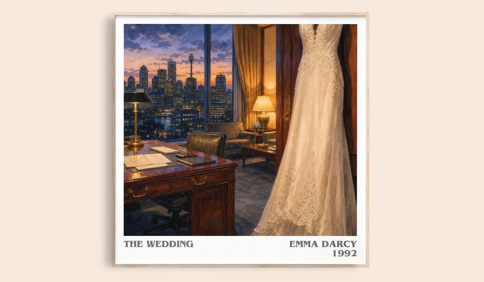 The Wedding Literary Art Print by Emma Darcy