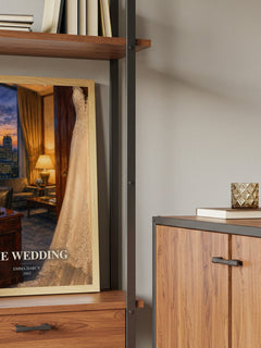 The Wedding book watercolour illustration paper finish options – matte satin gloss