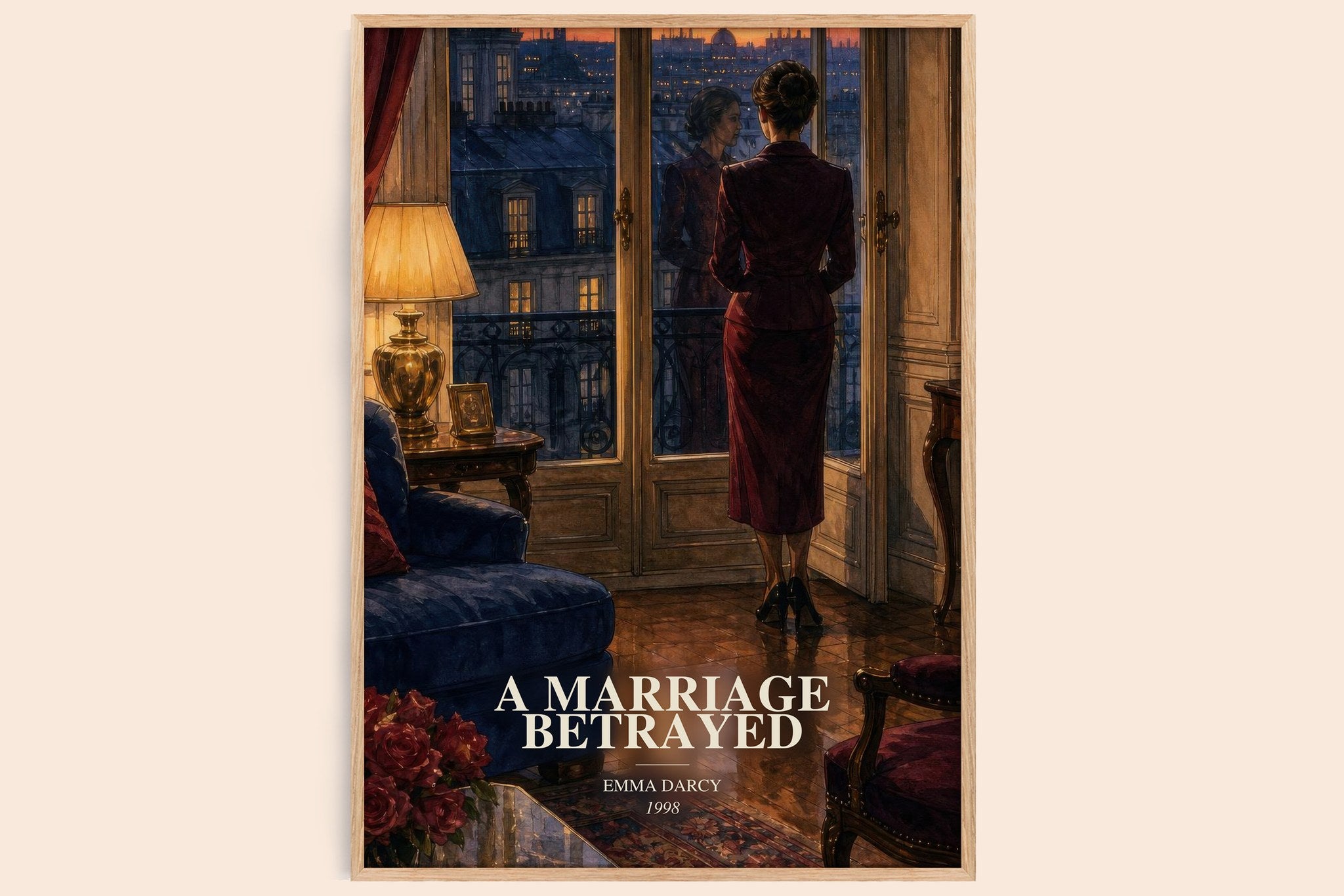 A Marriage Betrayed Book Watercolour Illustration by Emma Darcy