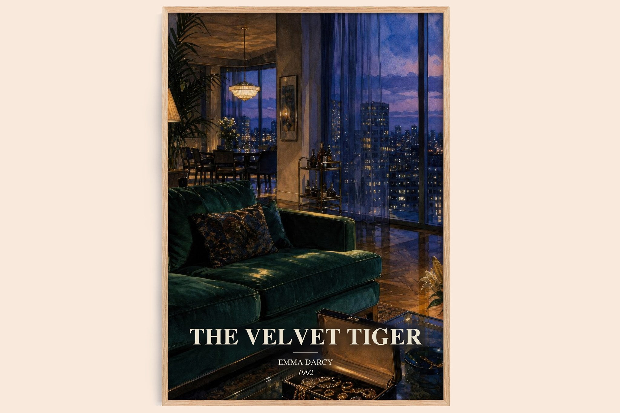 The Velvet Tiger Book Watercolour Illustration by Emma Darcy