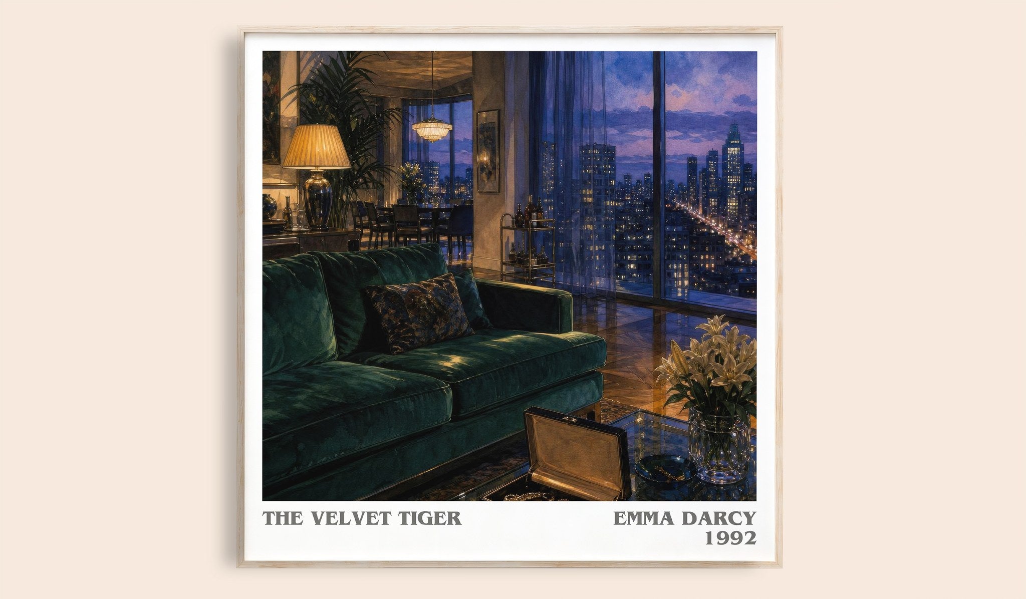 The Velvet Tiger Literary Art Print by Emma Darcy
