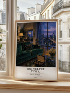 The Velvet Tiger book cover poster colour and style options – Emma Darcy book art