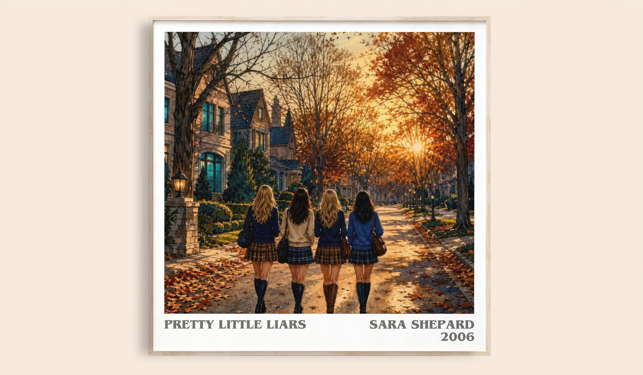 Pretty Little Liars Literary Art Print by Sara Shepard