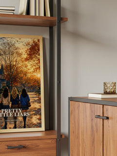 Pretty Little Liars book watercolour illustration paper finish options – matte satin gloss
