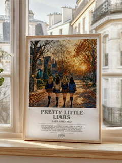 Pretty Little Liars bookish poster colour and style options – Sara Shepard book art