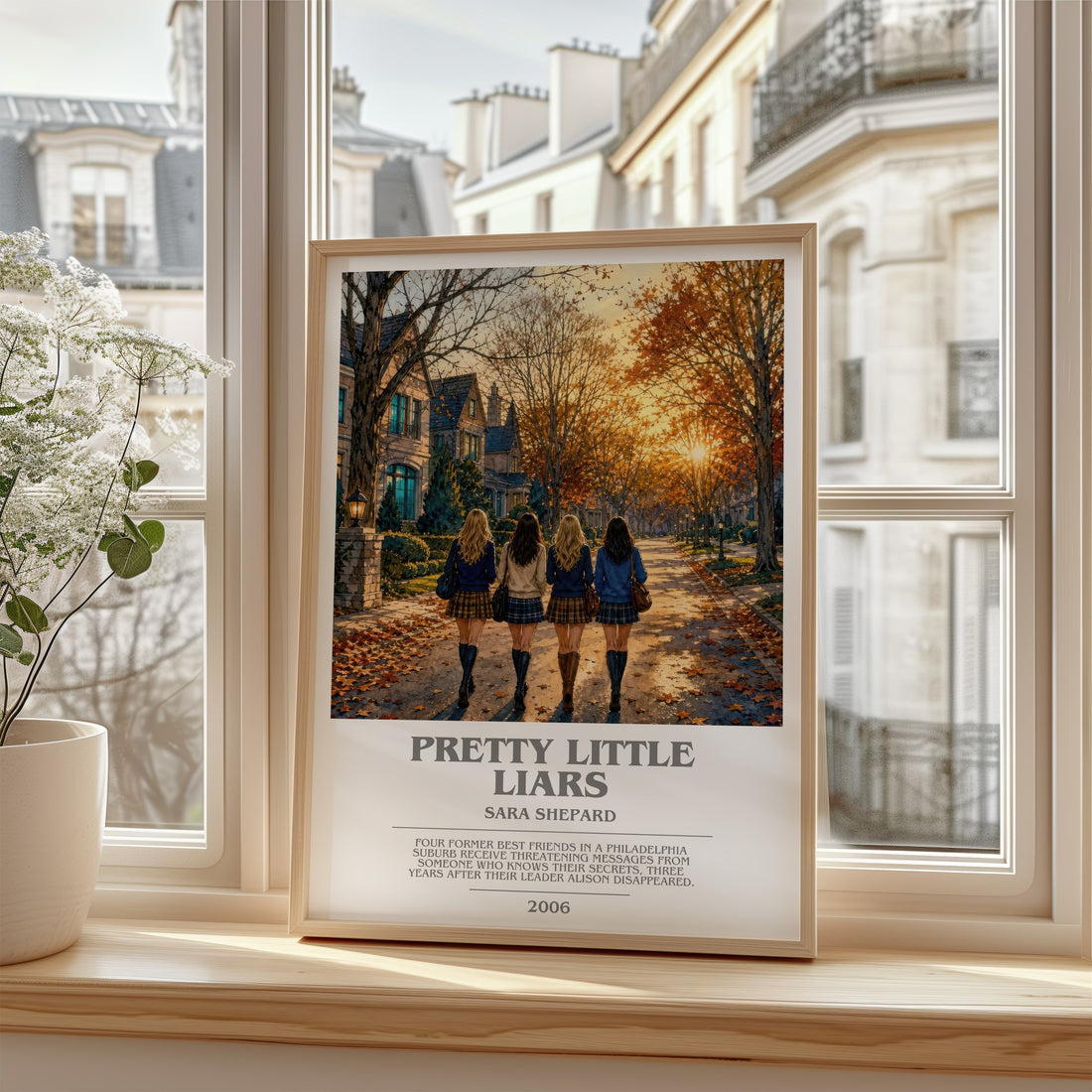 Pretty Little Liars bookish poster colour and style options – Sara Shepard book art