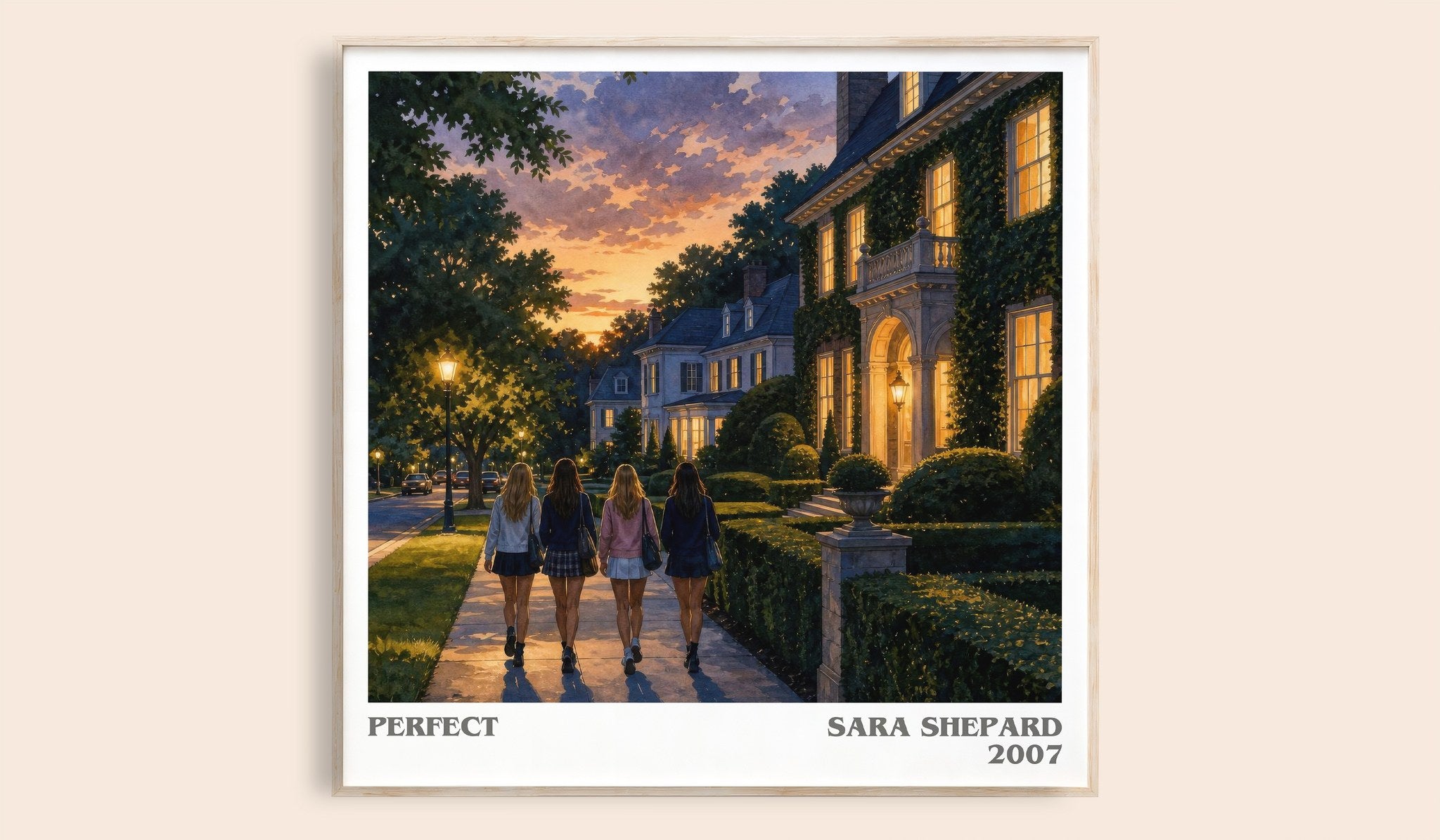 Perfect Literary Art Print by Sara Shepard
