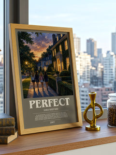 Perfect bookish print framed by window – literary home decor
