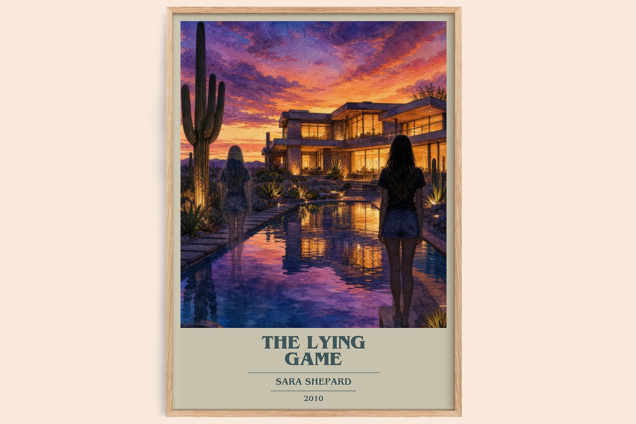 The Lying Game Book Cover Poster by Sara Shepard