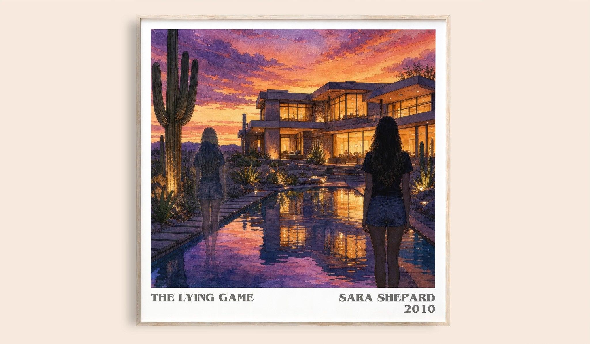 The Lying Game Literary Art Print by Sara Shepard