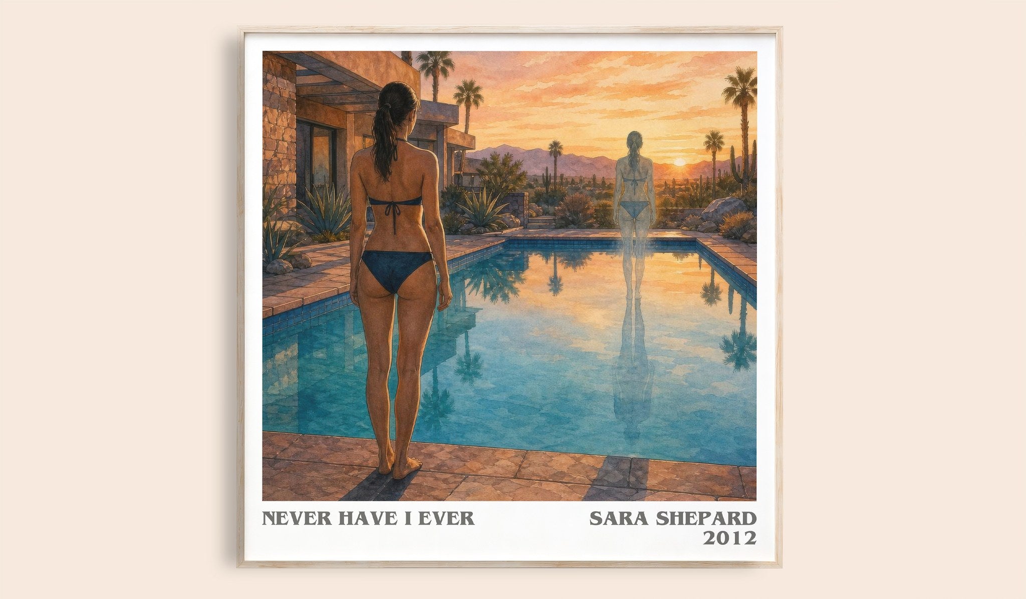 Never Have I Ever Literary Art Print by Sara Shepard