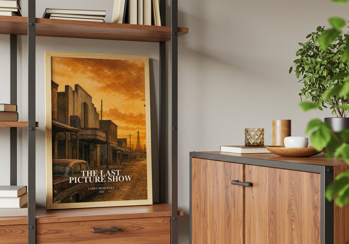 The Last Picture Show book watercolour illustration paper finish options – matte satin gloss