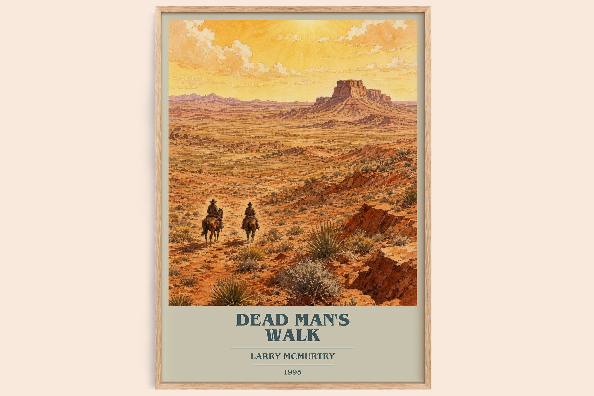 Dead Man's Walk Book Cover Poster by Larry McMurtry