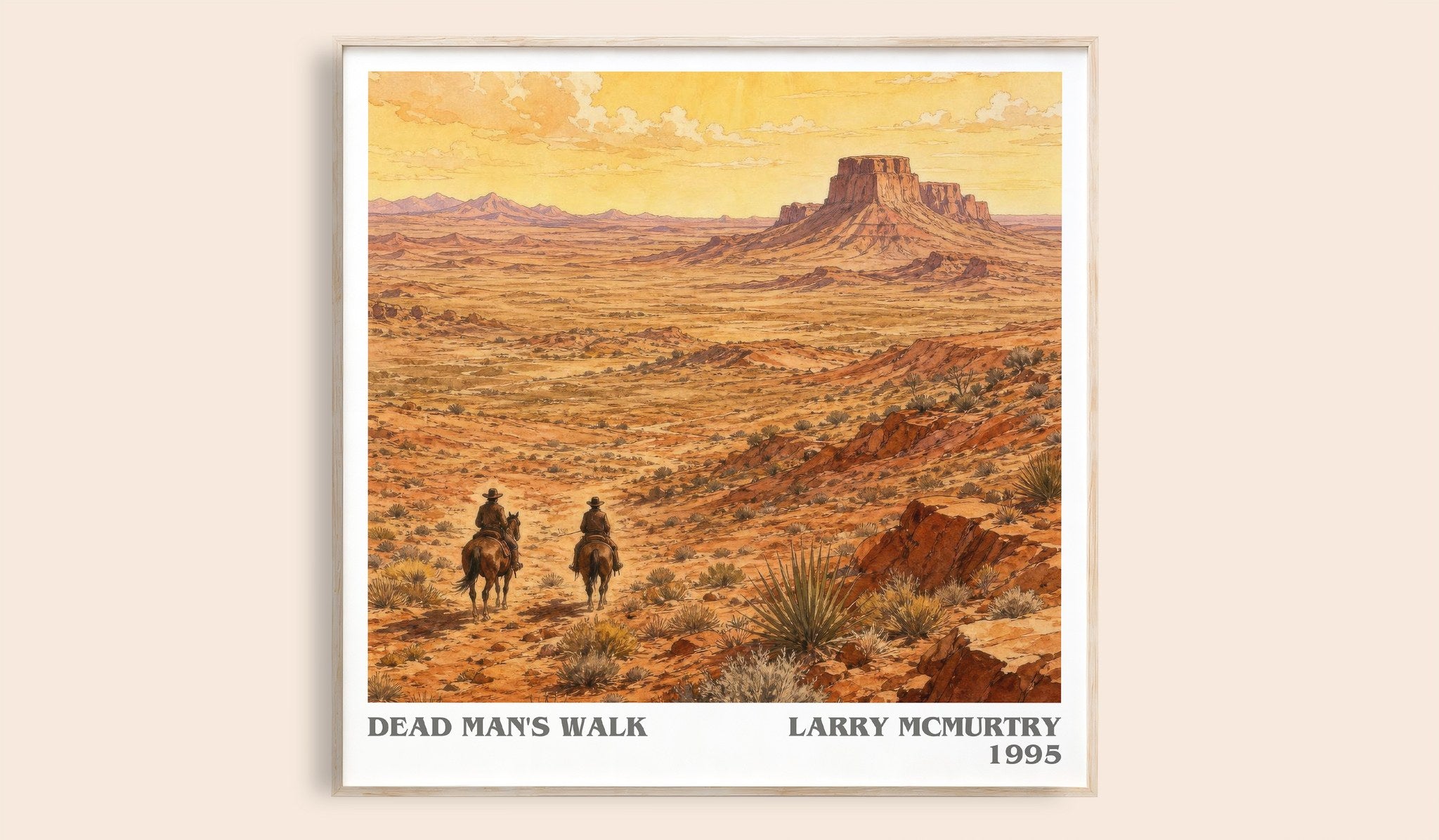 Dead Man's Walk Literary Art Print by Larry McMurtry