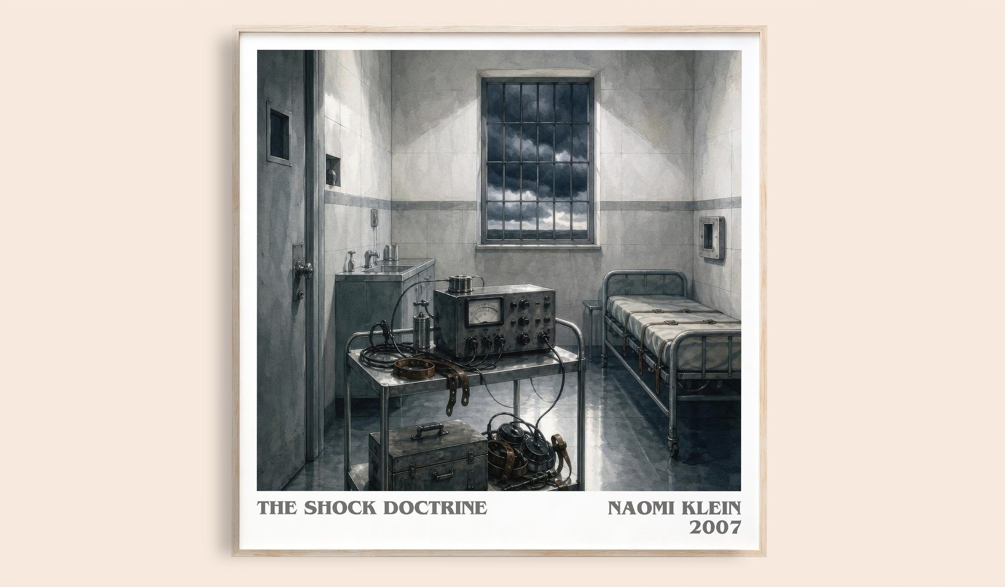 The Shock Doctrine Literary Art Print by Naomi Klein