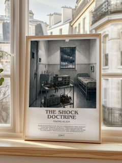 The Shock Doctrine bookish poster colour and style options – Naomi Klein book art